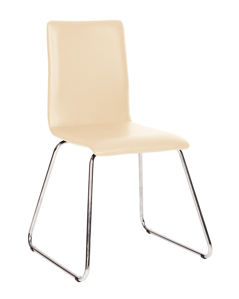 

Стул для кухни, кафе, бара SOFI CFS chrome комплект 2 шт. каркас - металл, обивка - экокожа Новый Стиль бежевый