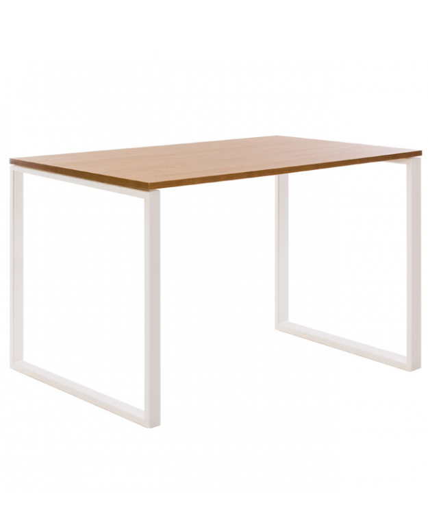 

Стол обеденный металл/ДСП BRAVOS H18 рама в цвете белый Новый стиль бук бежевый