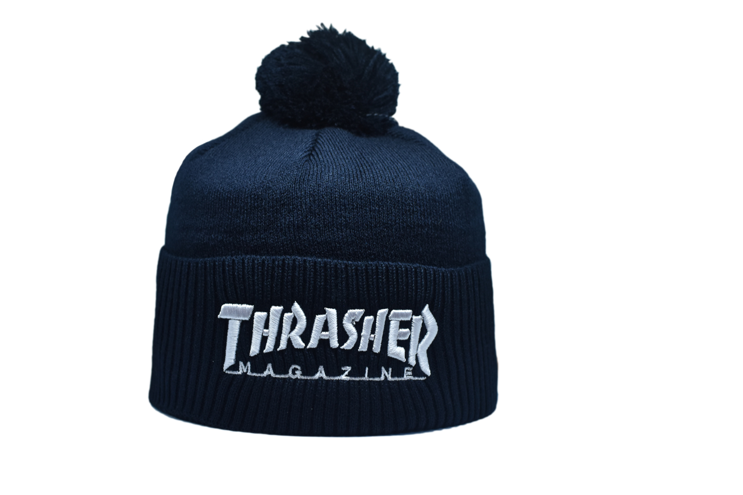

Шапка з помпоном Flexfit Thrasher 53-57 см Темно-синяя (F-0918-28)