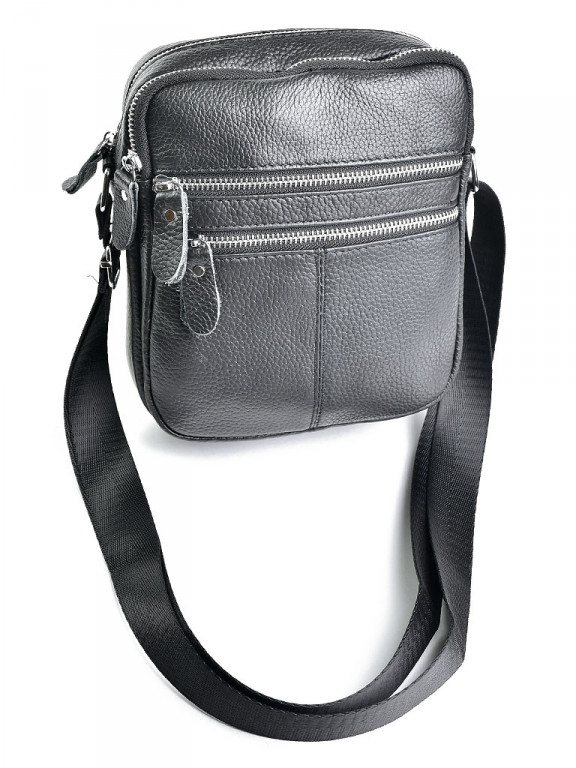 

Мужская кожаная сумка Case W-125 черная