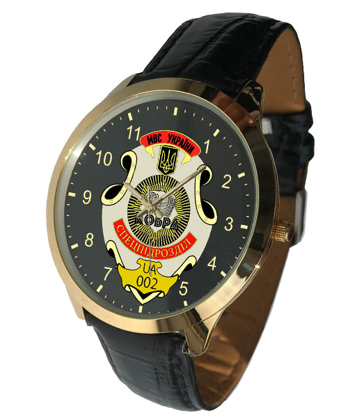 

Часы наручные МВД спецподразделение КОБРА подарок полицейскому, Гравировка индивидуальная, Полиция Украины