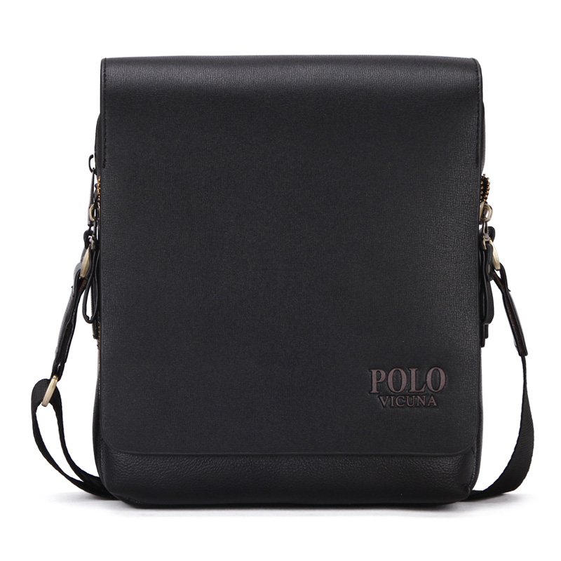 

Повседневная мужская сумка через плечо Polo Vicuna Черная (8802-2-BL)