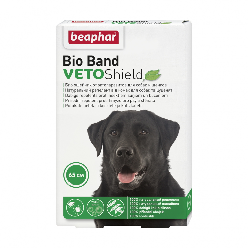 

Ошейник Beaphar Bio Veto Shield от блох, клещей и комаров для собак 65 см