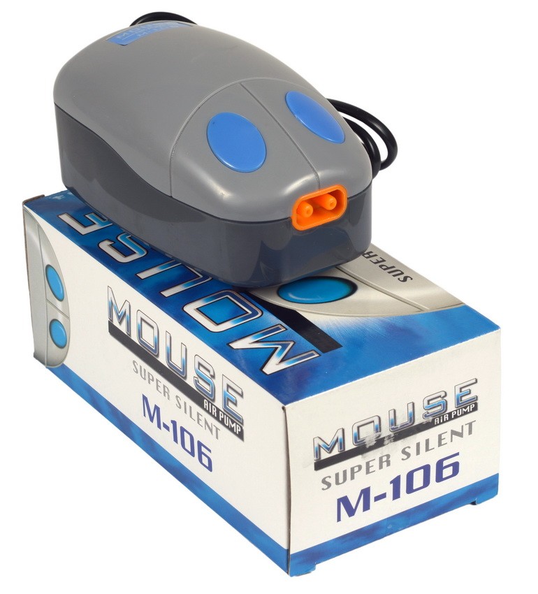 

Компрессор KW Zone Mouse-6 для аквариума двухканальный