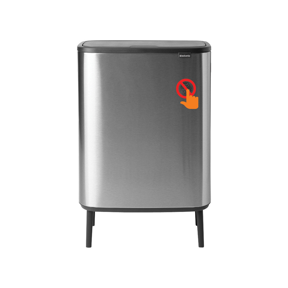 

Мусорное ведро на ножках Brabantia Bo Touch Bin Hi (2x30 л) (стальное)