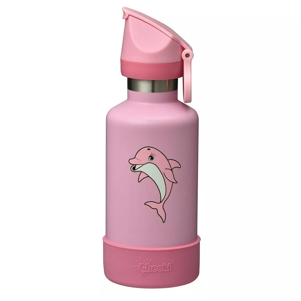 

Детская термобутылка Cheeki Insulated Kids 0.4 л (розовая с дельфином)