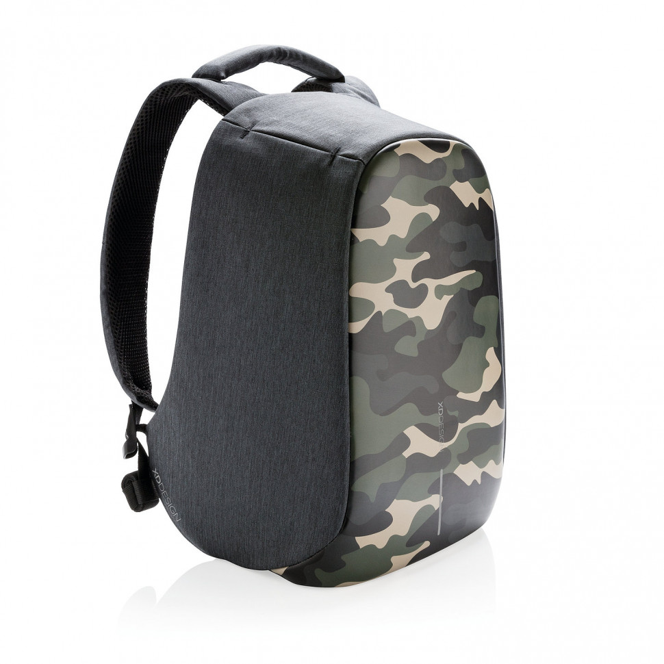 

Рюкзак антивор городской XD Design Bobby Compact Camouflage 14" (тёмно-зелёный)