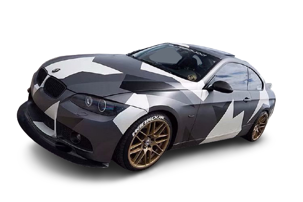 Камуфляж на авто геометрический 3D TUNING STUDIO БМВ ЧБ 3900х980х0 ...