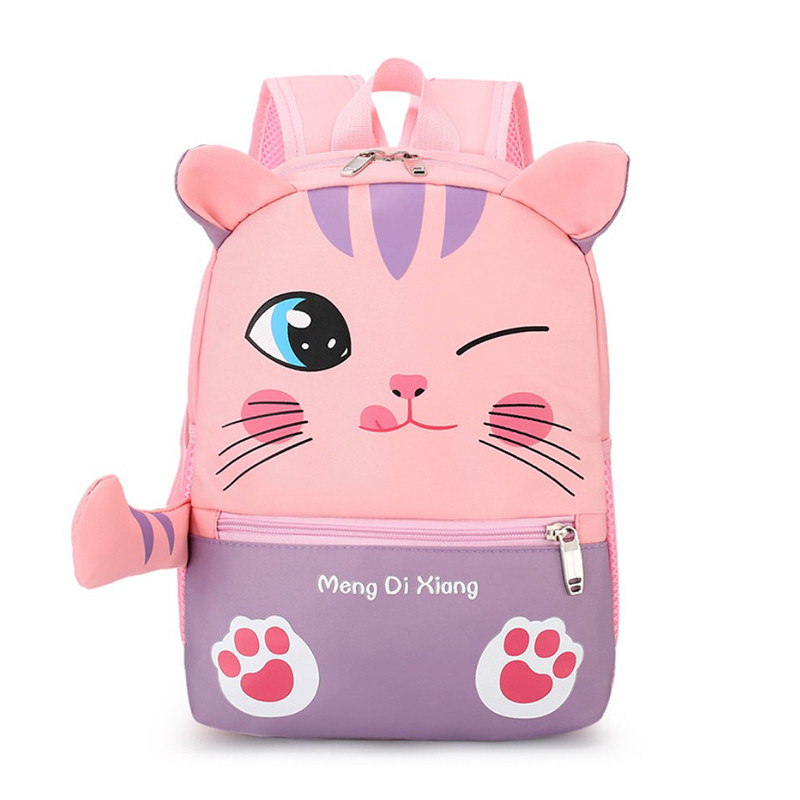 

Детский рюкзак Lesko sh-7826 Pink Little Kitty 20-35L сумка для девочек школы