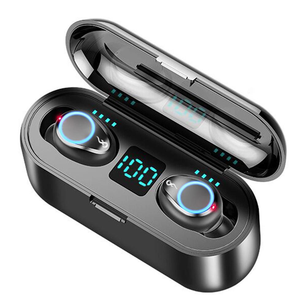 

Беспроводные bluetooth наушники BFY BTH-F9 Origin кейс с Power Bank 2000 mAh, 2 микрофона, сенсорные Black (4232BF)