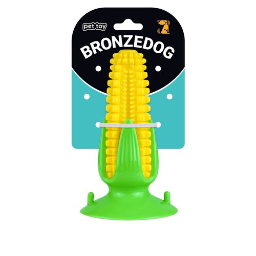 

Игрушка для собак кукуруза на присоске с пищалкой BRONZEDOG PETFUN 16 x 9 см Bronzedog BGL-BND-2633
