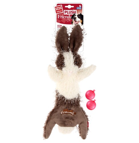 

Игрушка для собак заяц с двумя сменными пищалками BRONZEDOG GIGWI PLUSH FRIENDZ 63 см Bronzedog BGL-BND-2555