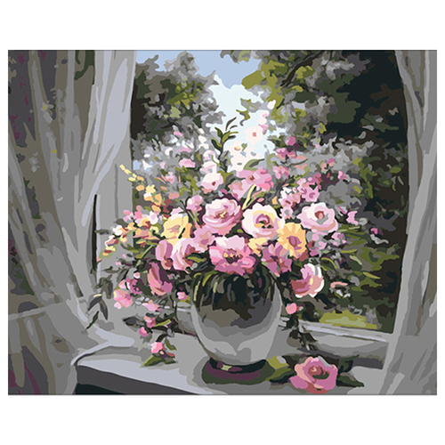 

Картина по номерам Dreamtoys Цветы на окне 40 x 50 см Dreamtoys BGL-DTS-525