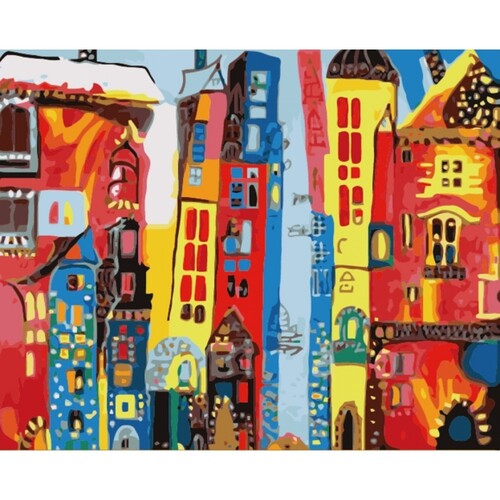 

Картина по номерам Dreamtoys Причудливый город 40 x 50 см Dreamtoys BGL-DTS-478