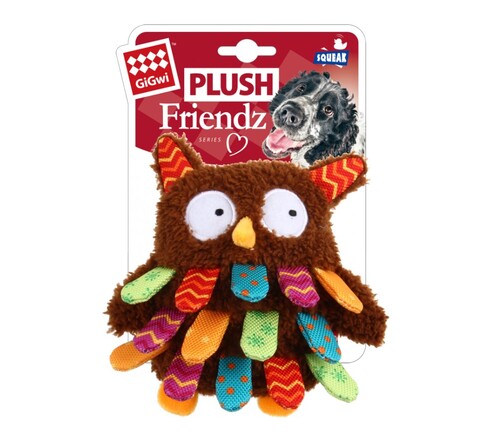 

Игрушка для собак сова с пищалкой BRONZEDOG GIGWI PLUSH FRIENDZ 17 х 11 х 4 см Bronzedog BGL-BND-2576