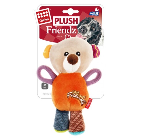

Игрушка для собак мишка с пищалкой BRONZEDOG GIGWI PLUSH FRIENDZ 16 x 8 x 8 см Bronzedog BGL-BND-2548