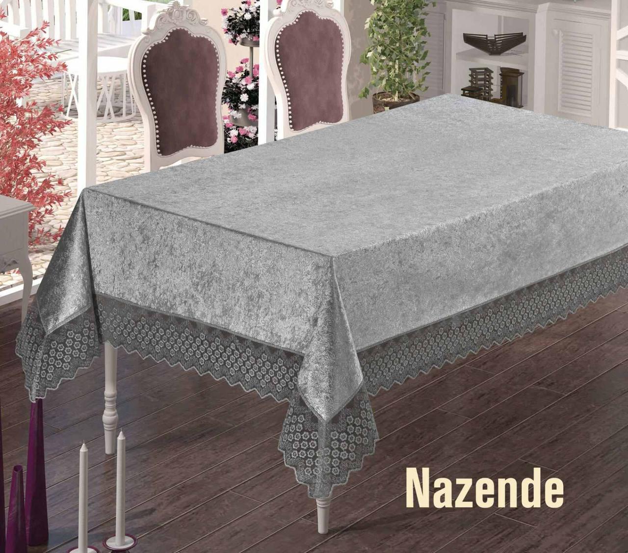 

Скатерть Велюр Maison Royale 140x180 Nazende Grey