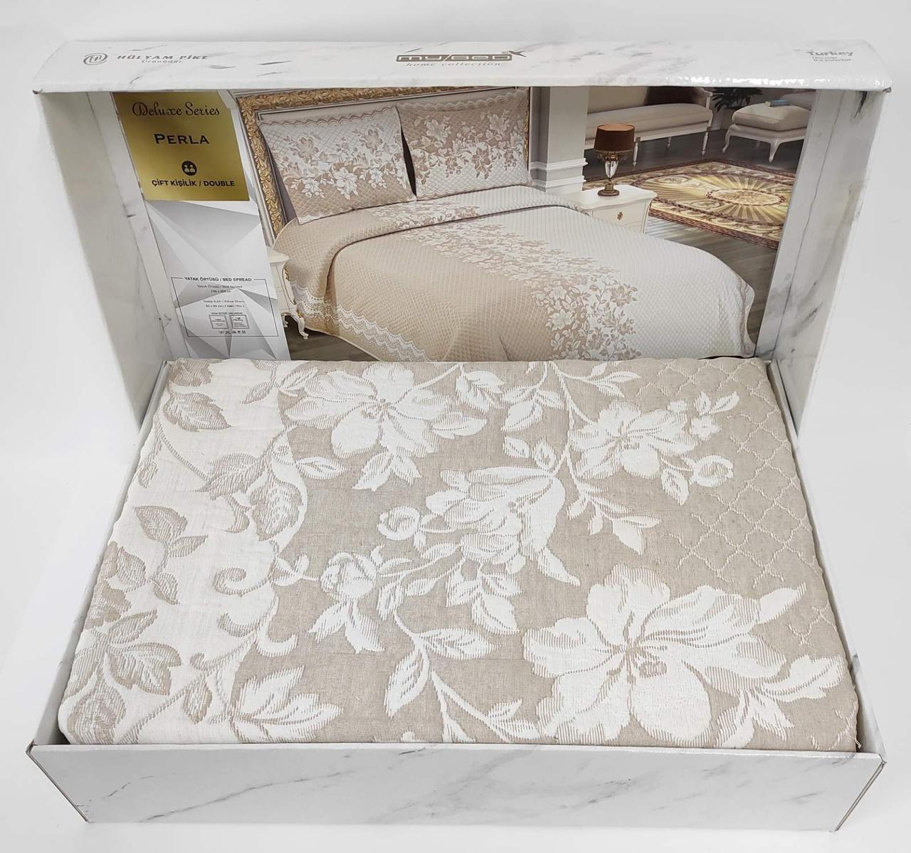 

Покрывало My Bed Жакард 240x260 с наволочками Perla Beige