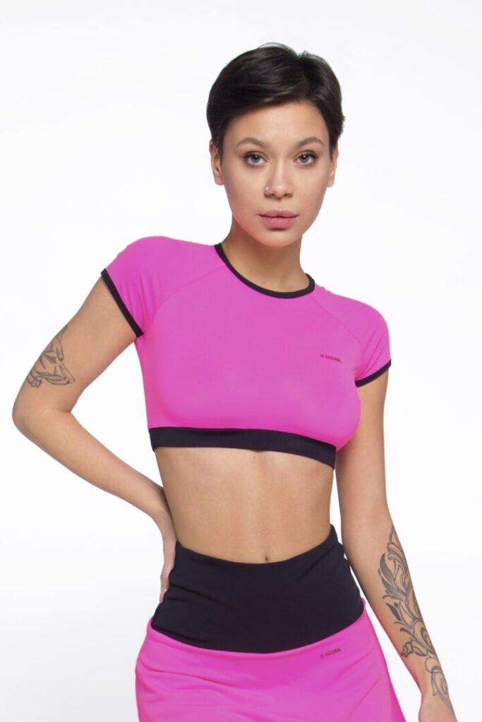 

Спортивный женский топ-футболка Designed for Fitness New Basic Pink  розовый, Спортивный женский топ-футболка Designed for Fitness New Basic Pink M розовый