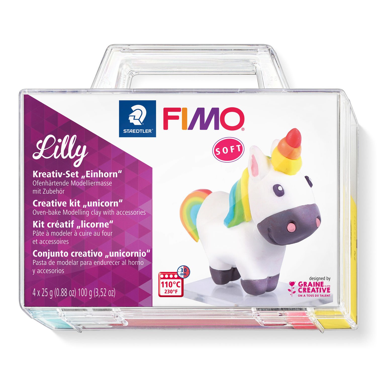 

Набор пластики Fimo Unicorn 4х25г