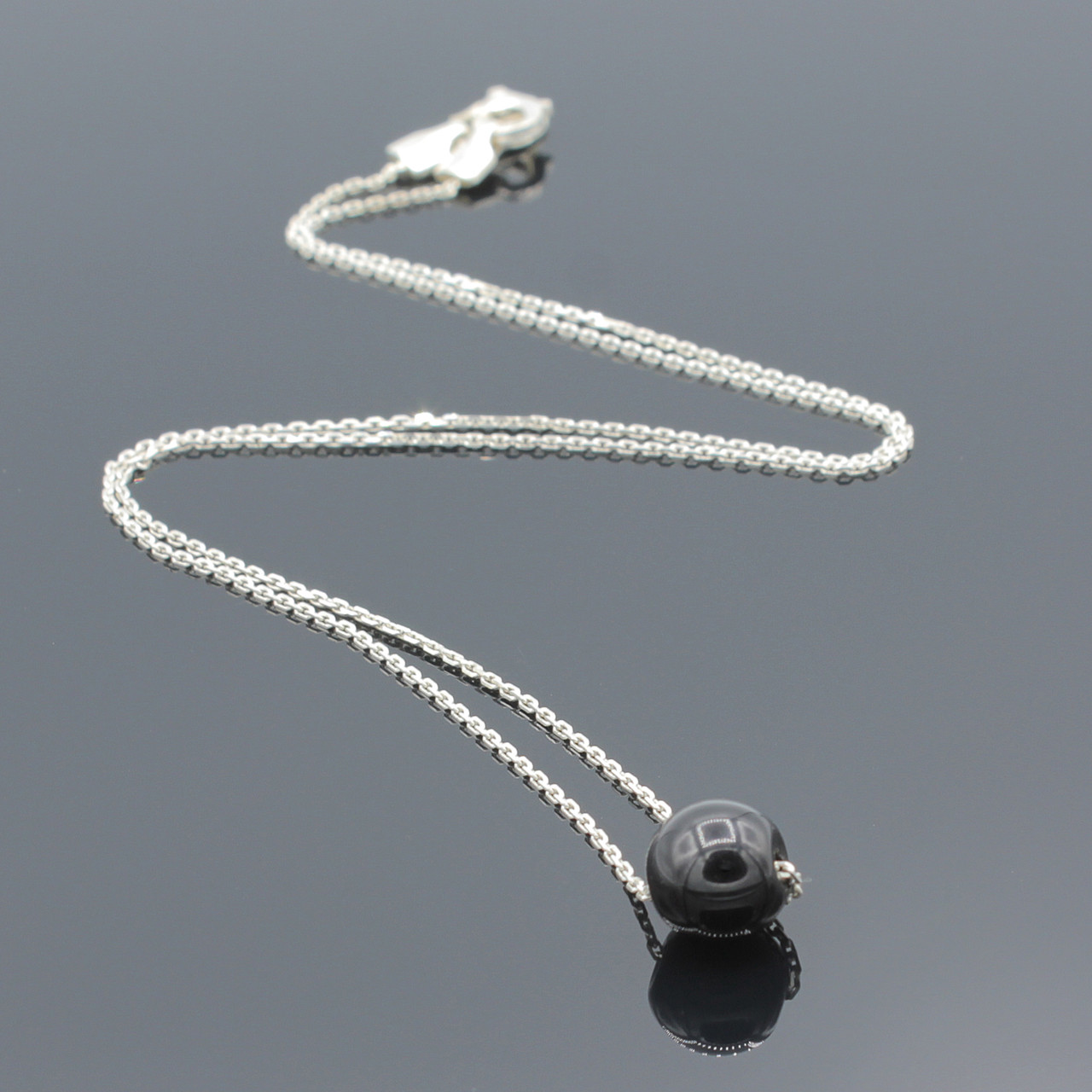 

Серебряное колье Агат 40
