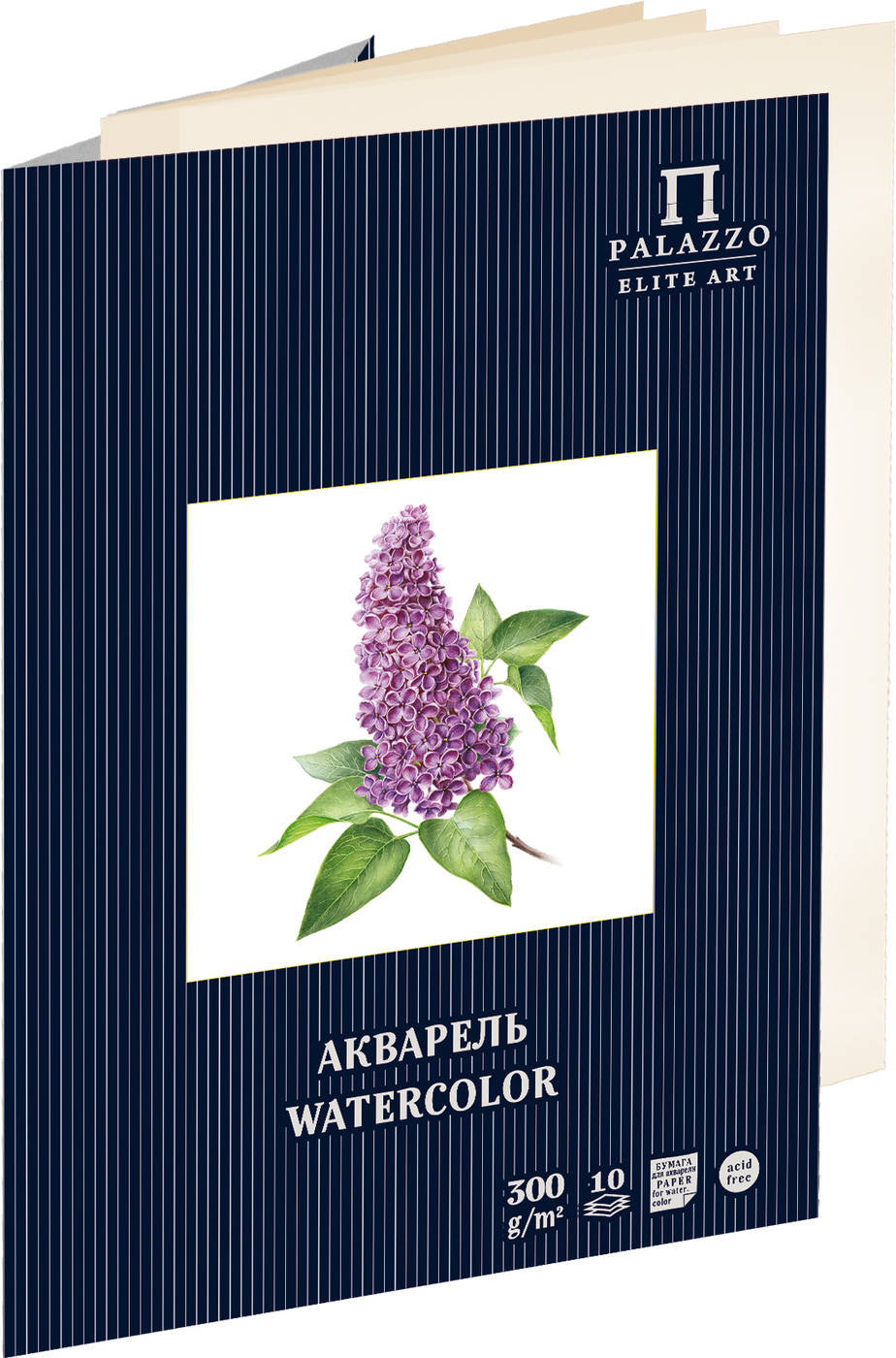 

Папка для акварели Сирень А3 300г 10л