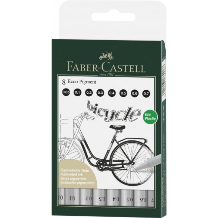 

Набор лайнеров Ecco Pigment Faber-Castell 8шт.