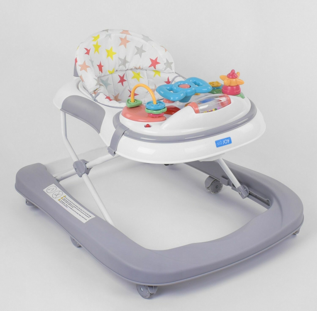 

Детские ходунки JOY W-W 25109, музыкальная панель, серый