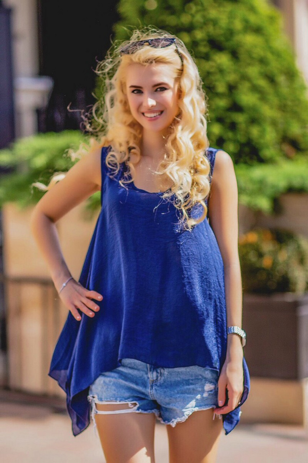 

Блуза Modna Anka 213922 Onesize Синяя (213922-blue-one)