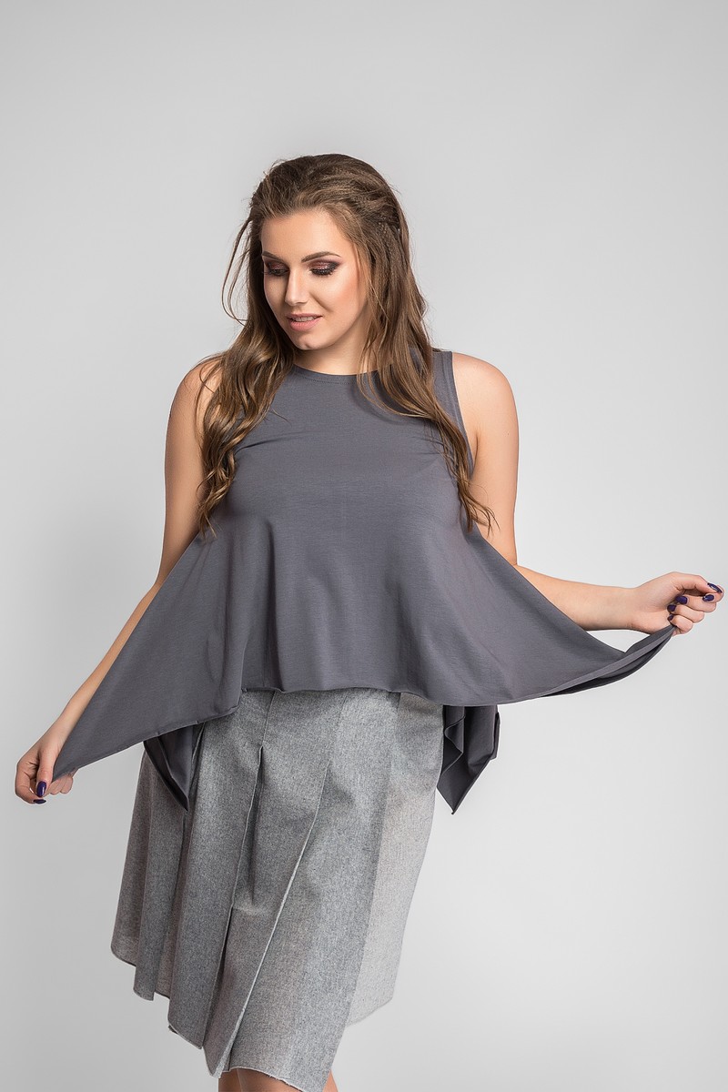 

Блуза Modna Anka 413906 Onesize Графитовая (413906-graphite)
