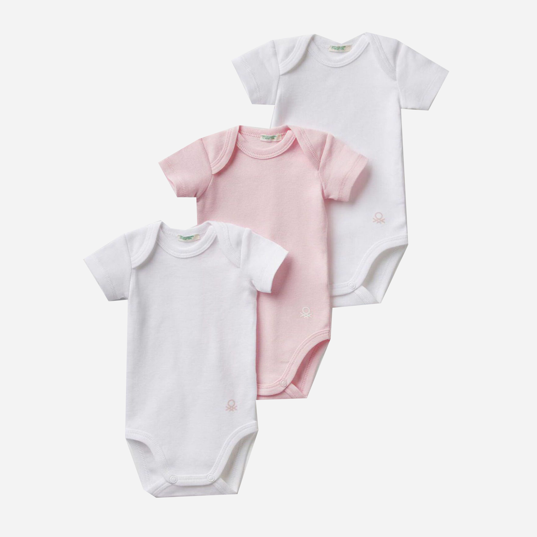 

Боди-футболка United Colors of Benetton 3GI70B079-901 62 см 3 шт