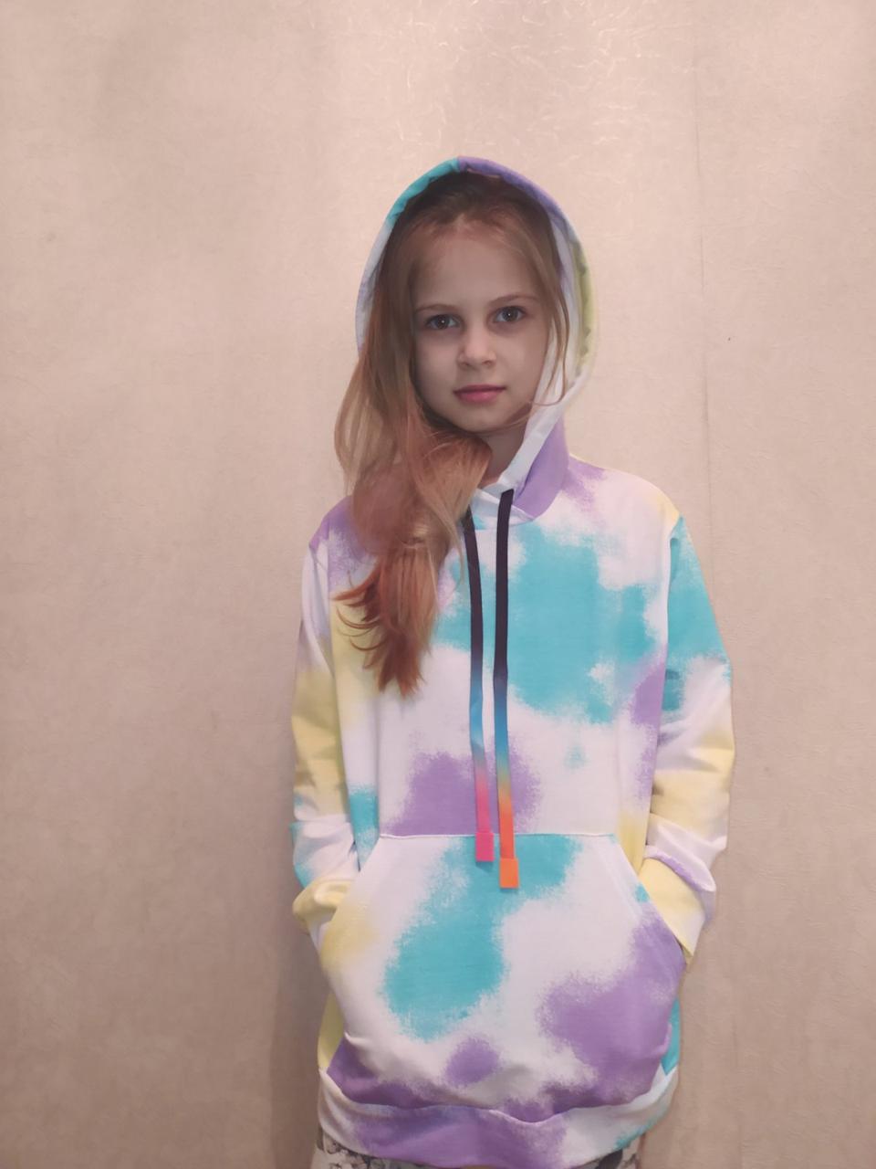 

Худи детское ТАЙ ДАЙ oversize 122см