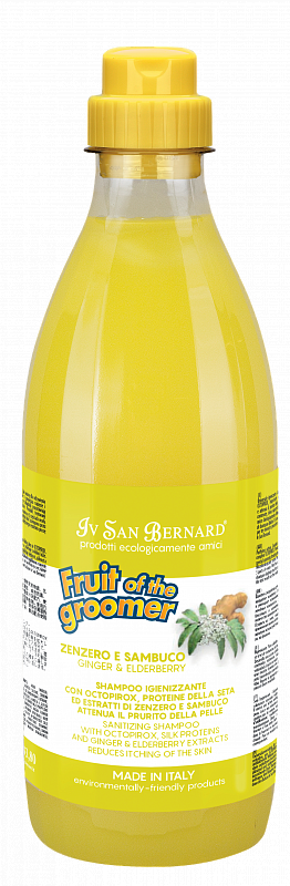 

Шампунь для всех типов шерсти от раздражений и перхоти Iv San Bernard Ginger and Elderberry 1 л