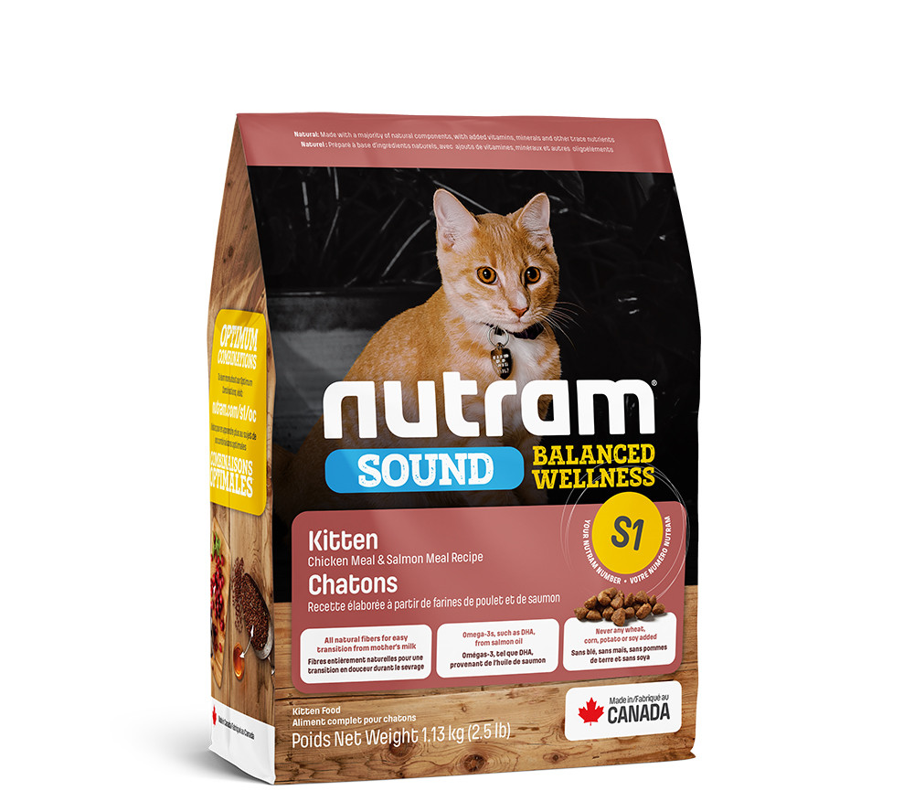 

Сухой корм для котят S1 NUTRAM Kitten 1,13 кг