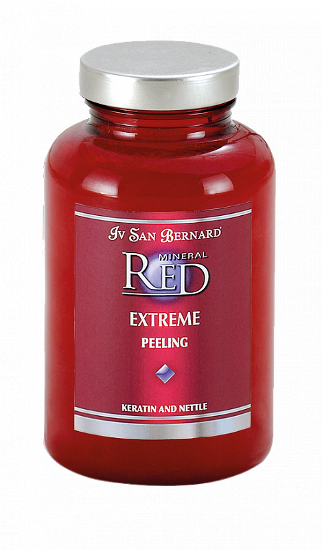 

Пилинг с кератином, крапивой и скорлупой миндаля для животных Iv San Bernard MINERAL RED Extreme 300 мл