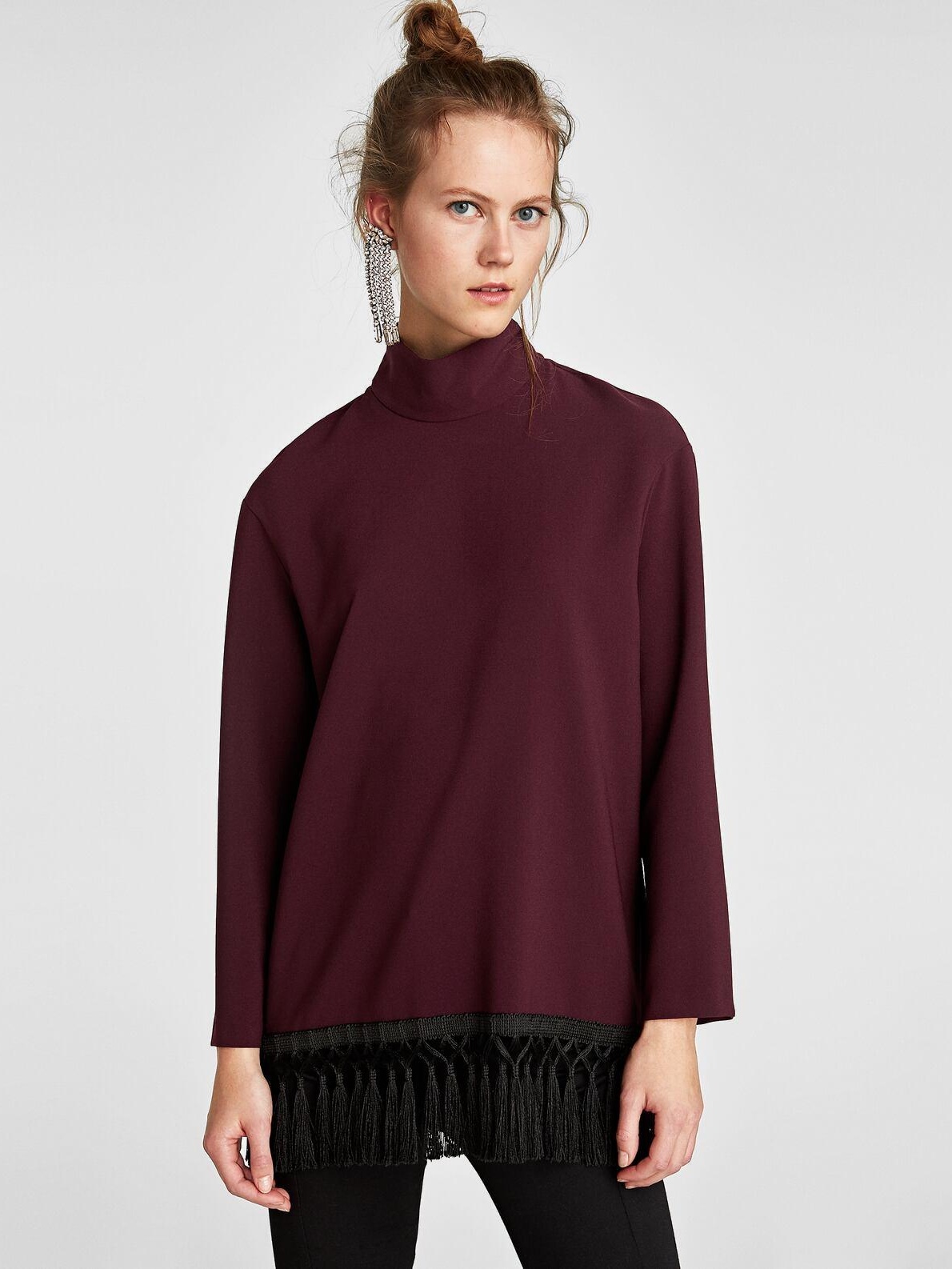 

Блузка Zara 9479/271/606-ACXZ M Фиолетовая