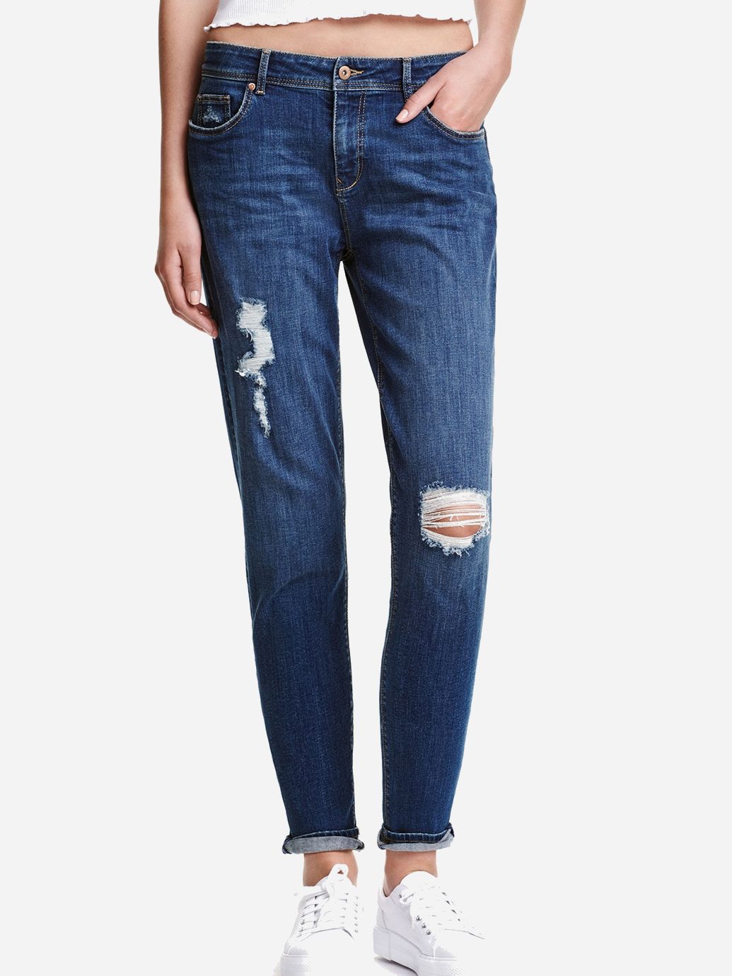 

Джинсы H&M 0317106 40 Темно-синие