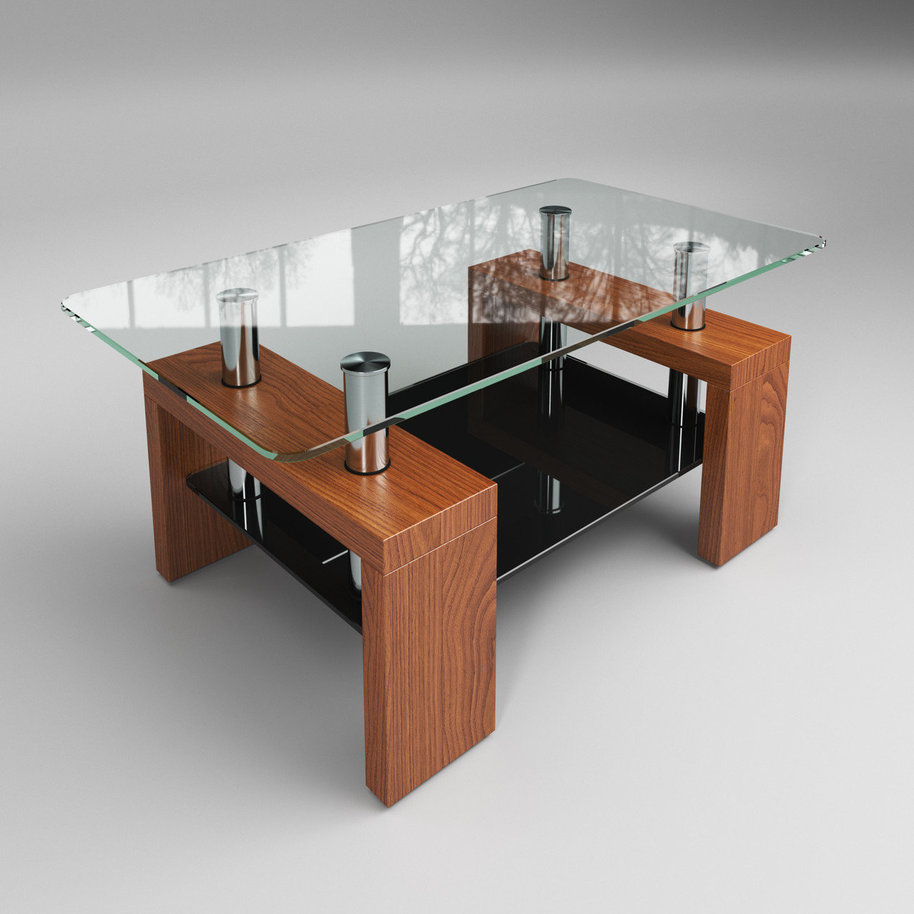 

Журнальный стол Sentenzo Престиж мини Черный + Орех