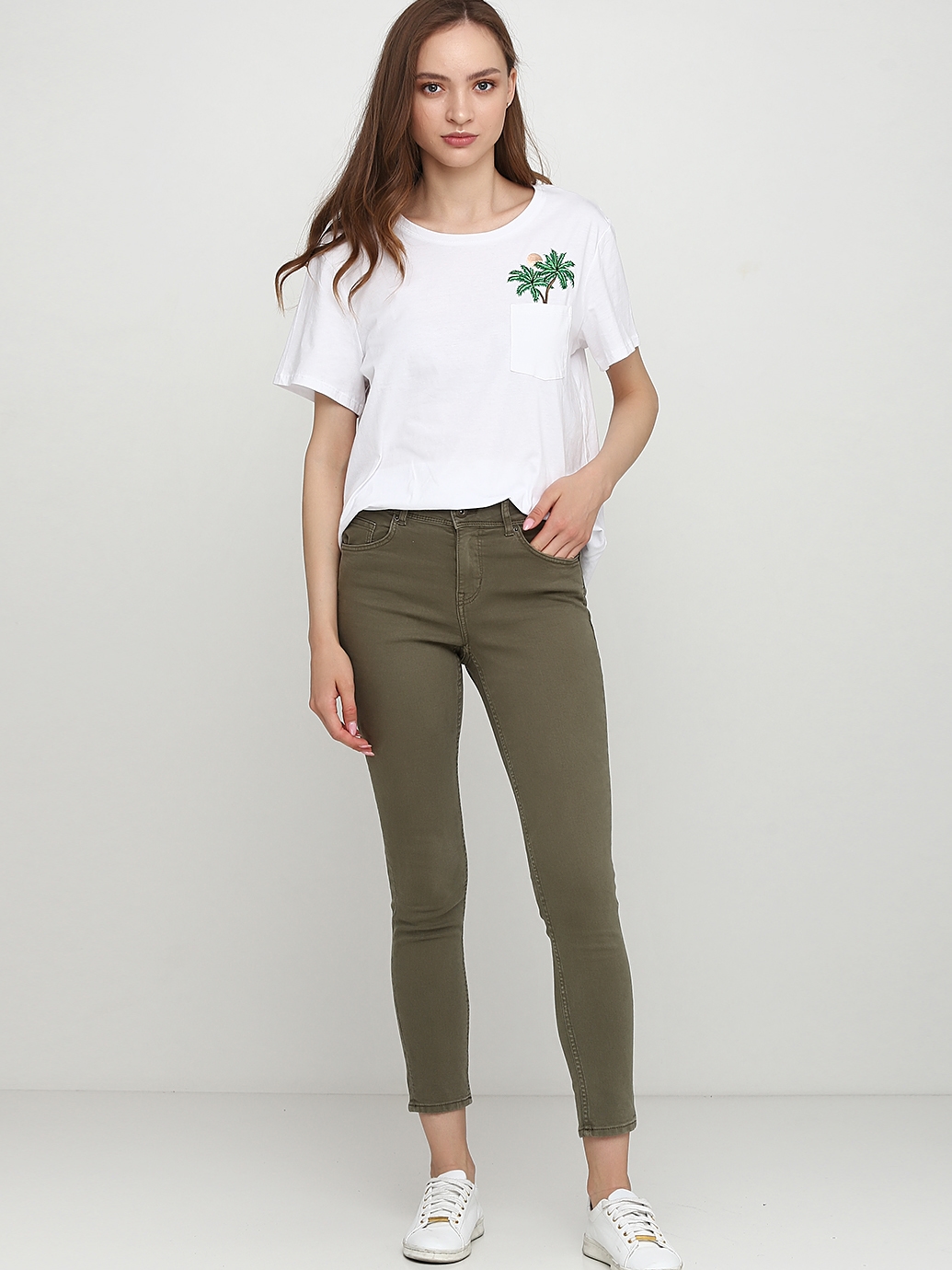 

Джинсы H&M 0298178  Хаки, Джинсы H&M 0298178 38 Хаки