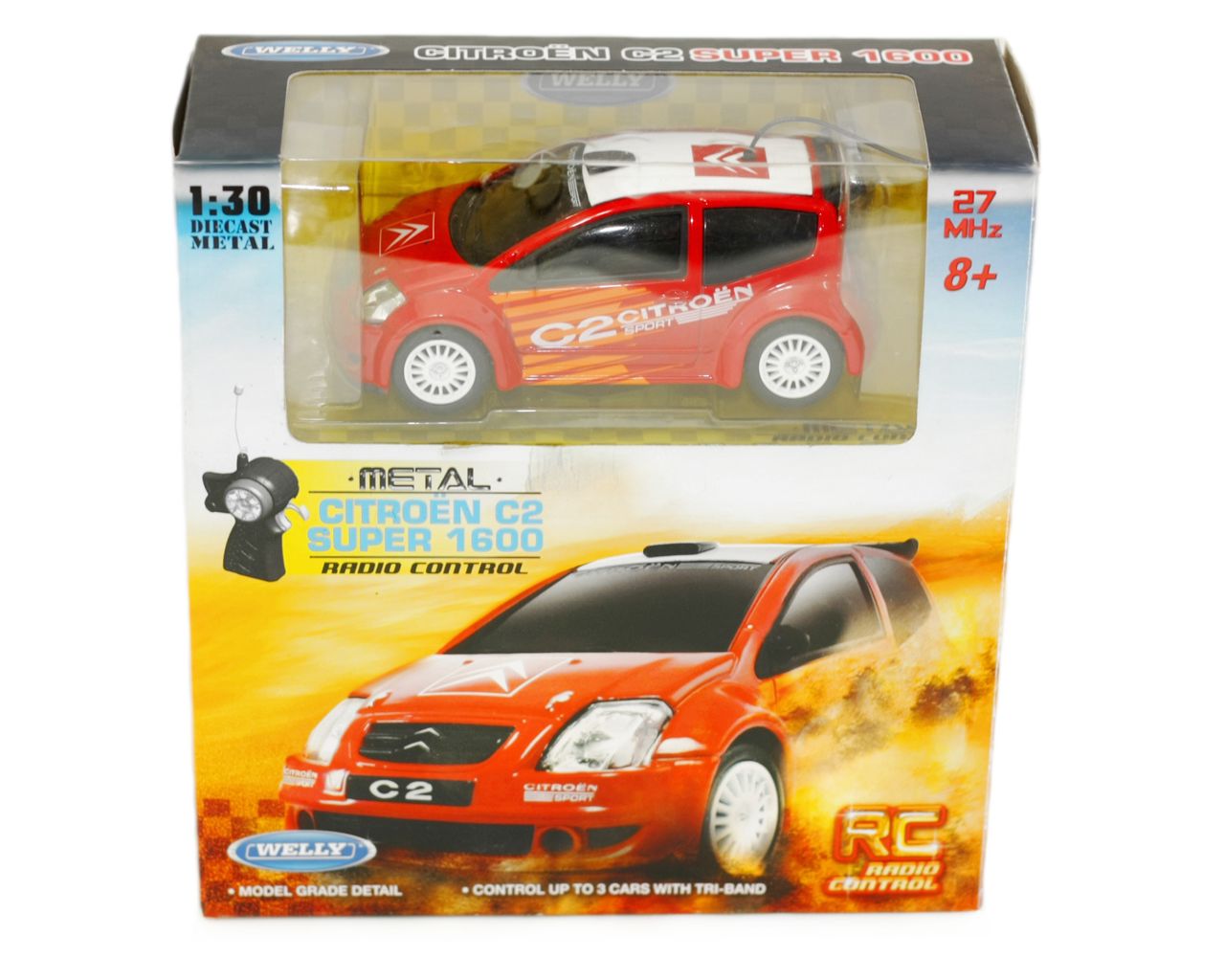 

Модель машины 1:30 на управляемая CITROEN C2 SUPER 1600 Welly (83004KK-W) красный