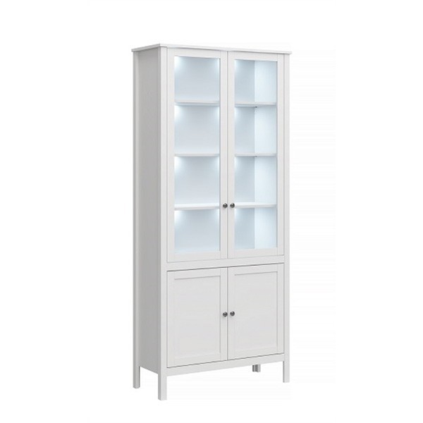 

Витрина высокая MEBELBOS OLE белый 201 х 90 х 37 OLE2d2w
