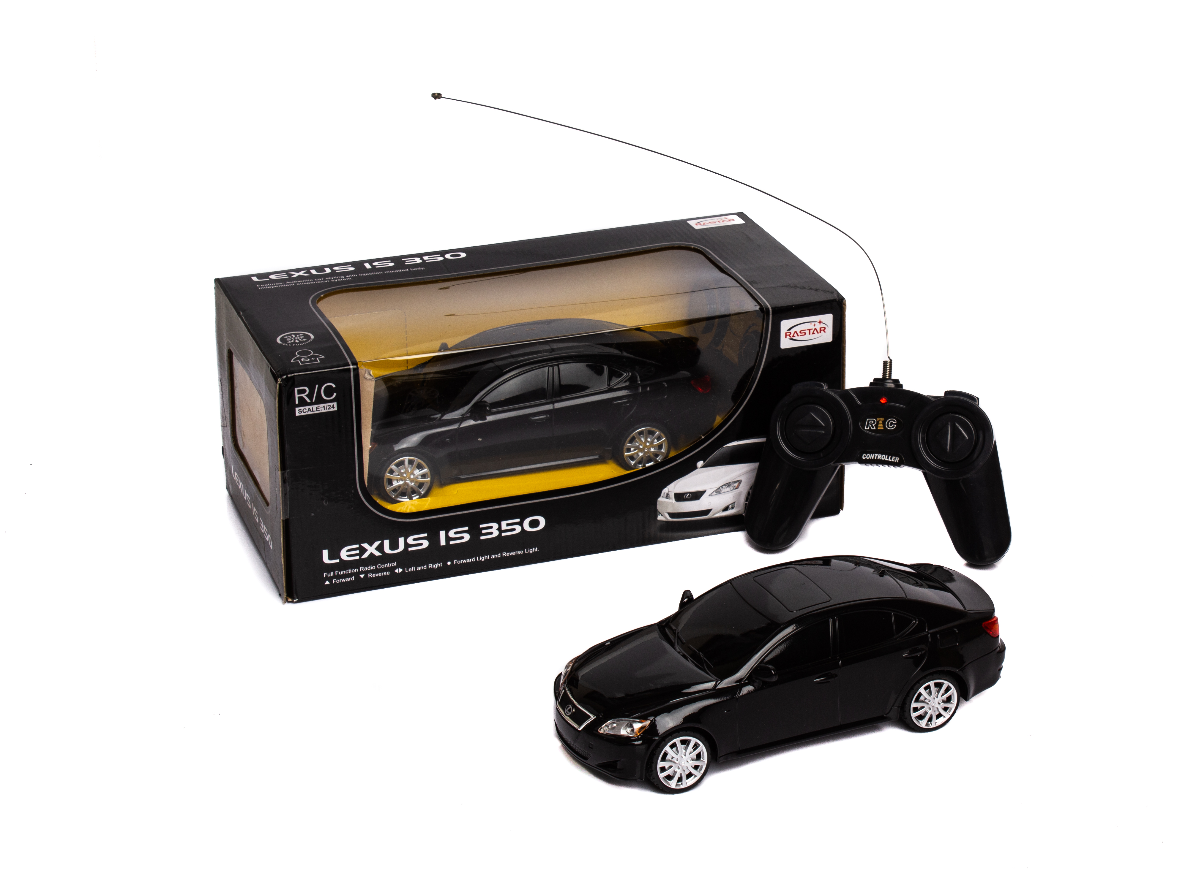 

Модель машины 1:24 на управлении LEXUS IS 350 RASTAR (30900/BLACK) черный