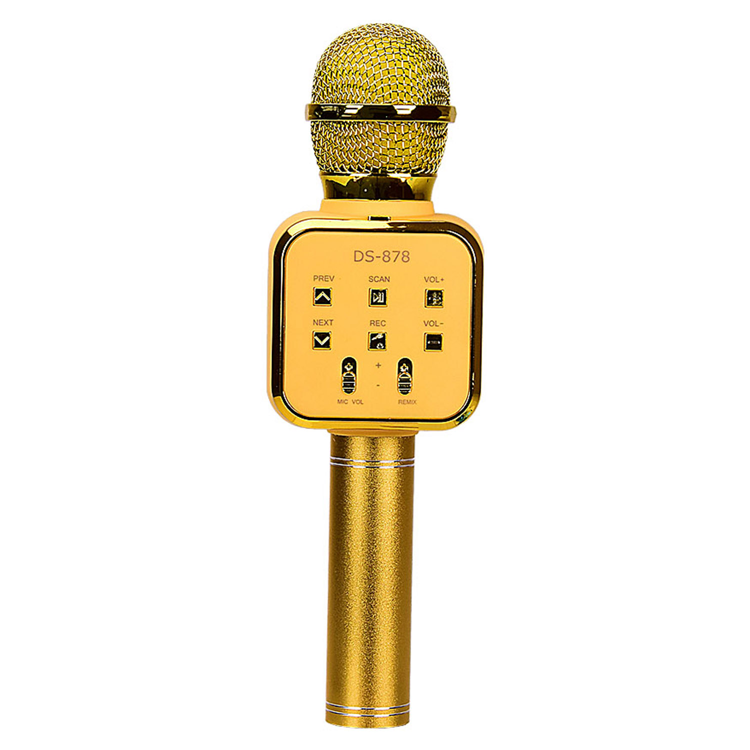 

Детский портативный беспроводной микрофон Wster, USB и Bluetooth, (ДС-878), золотой
