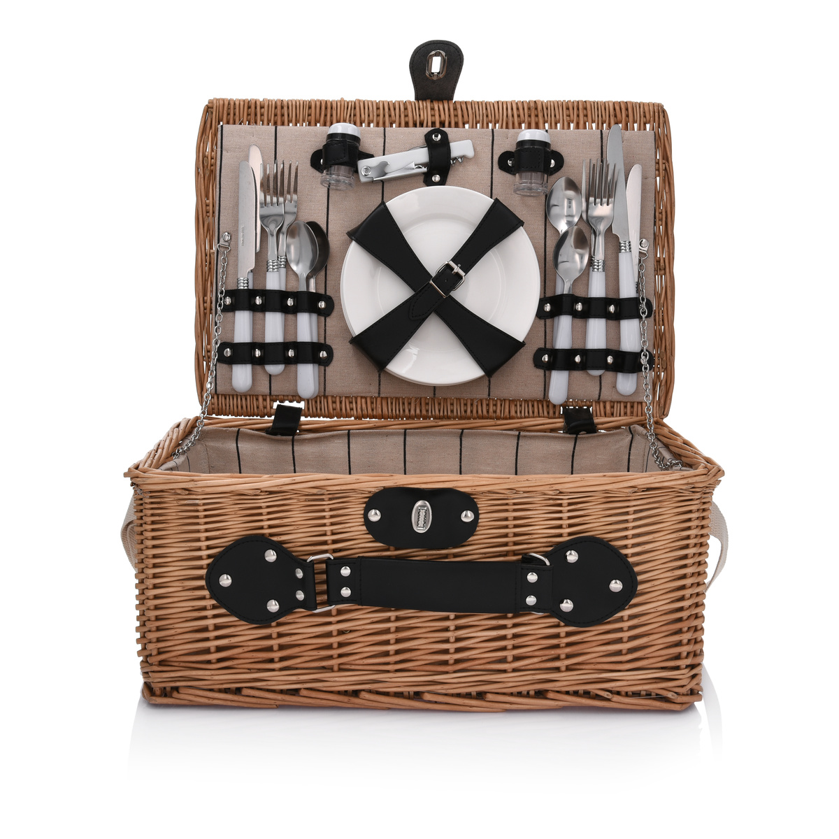 

Корзина DUKA PICKNICK для пикника с утварью на 4 персоны 46х30х20 см (1219239)