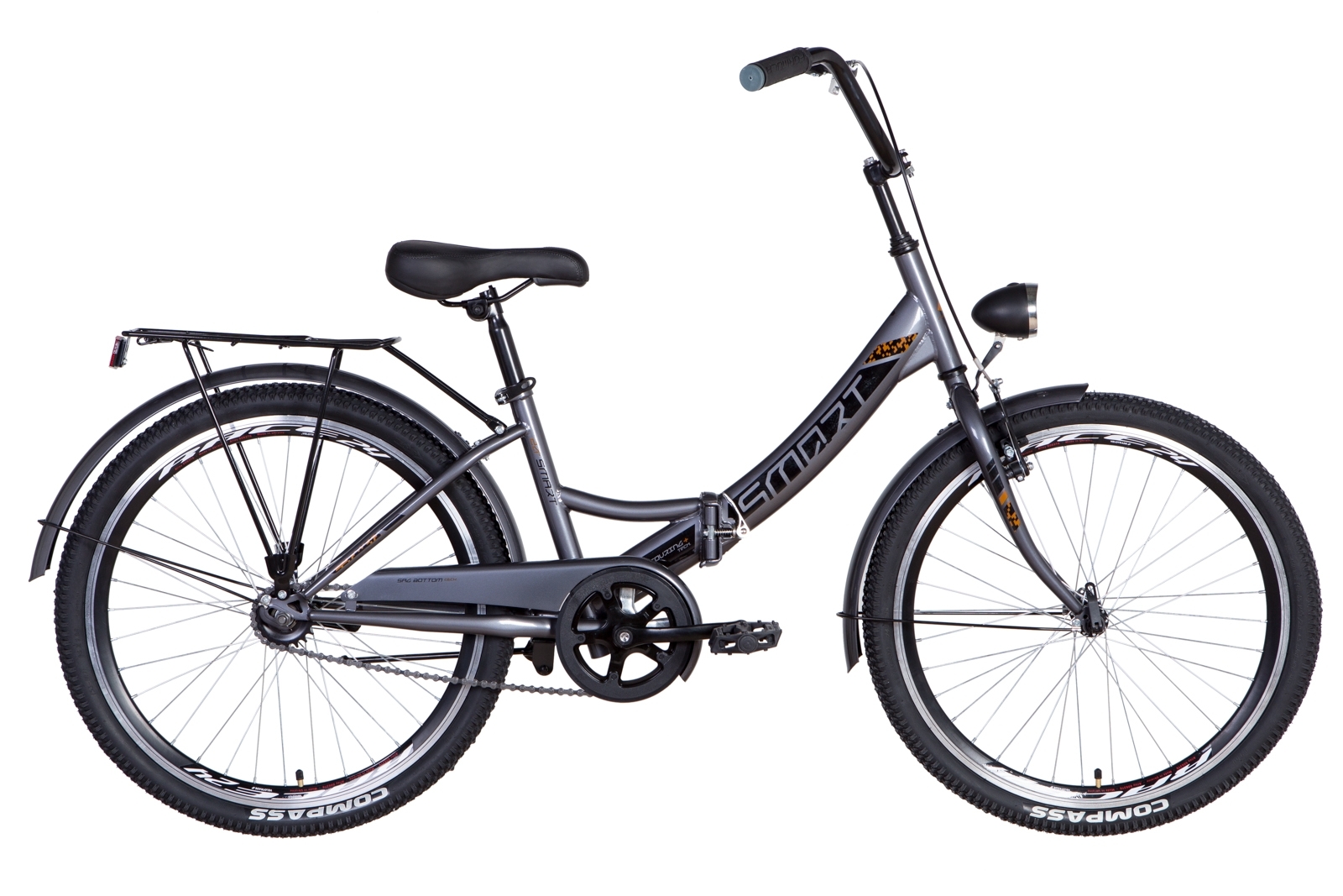 

Велосипед 24" Formula SMART с фонарём 2021 (серо-черный) Formula OPS-FR-24-251