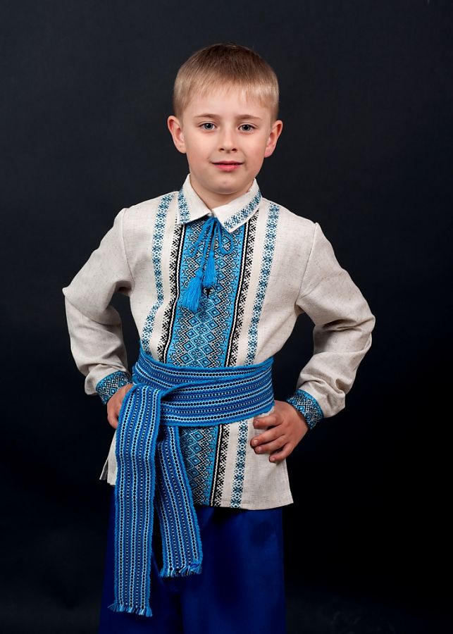 

Детские шаровары Vyshyvanka  Синие шс, Детские шаровары Vyshyvanka 152 Синие шс