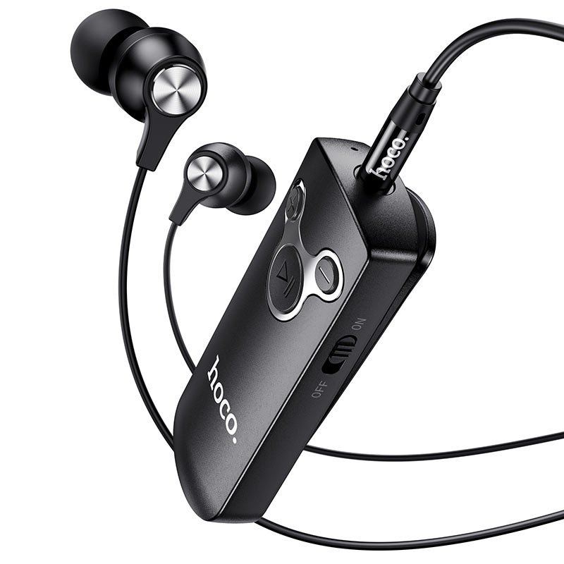 

Bluetooth аудио ресивер (адаптер) с наушниками Hoco E52 White