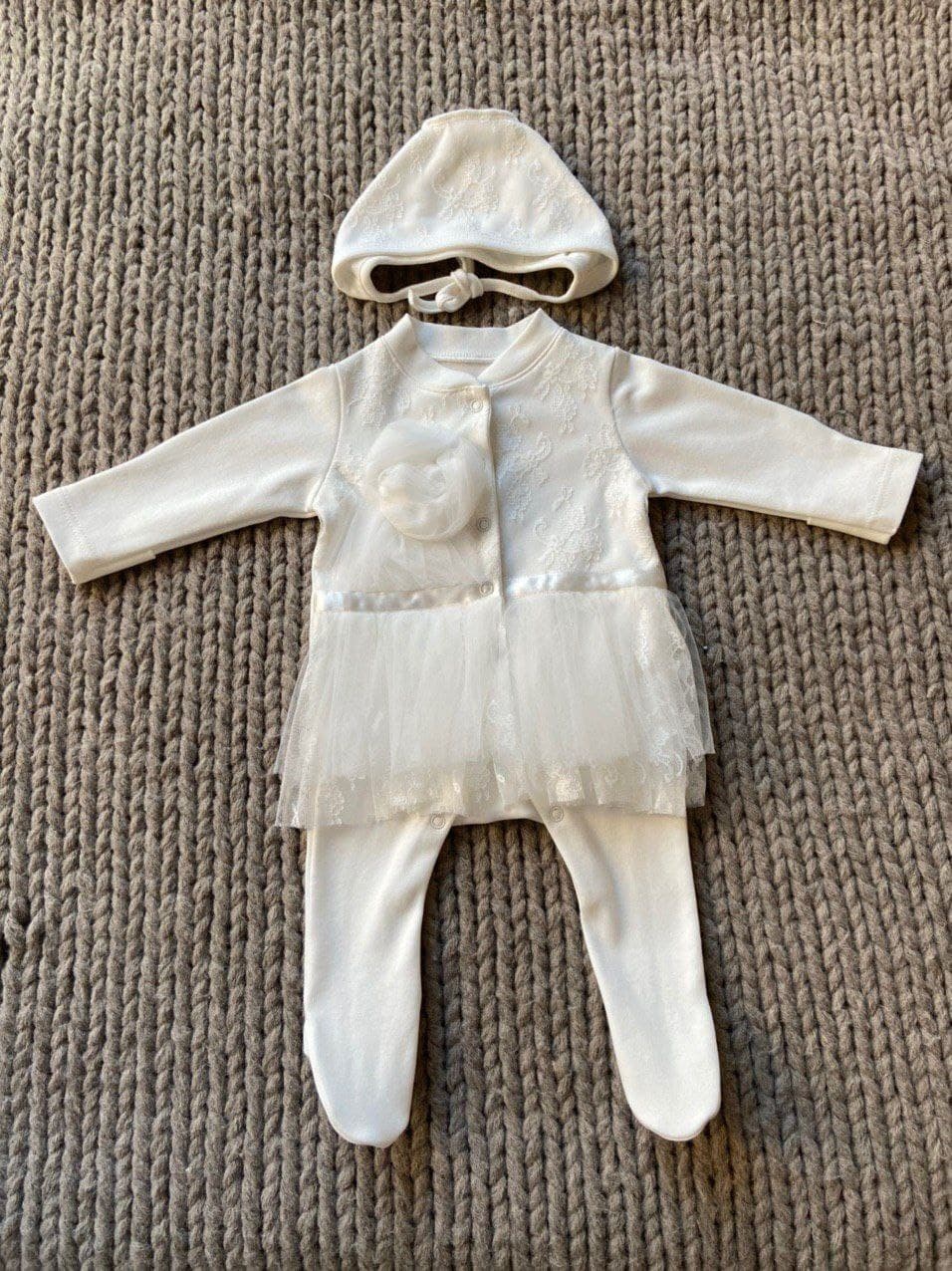 

Костюм на выписку Pusha Evelina White 54 см
