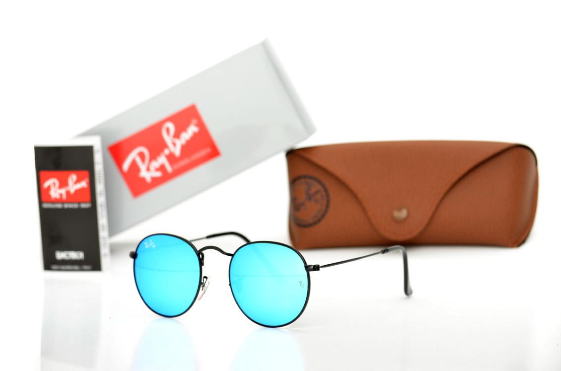 

Солнцезащитные очки Ray Ban (Круглые) 3447aqua-b
