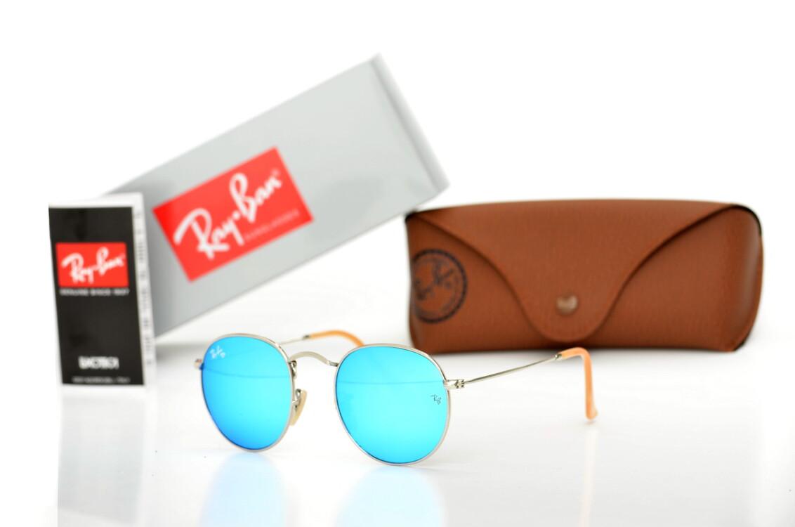 

Солнцезащитные очки Ray Ban (Круглые) 3447aqua-s